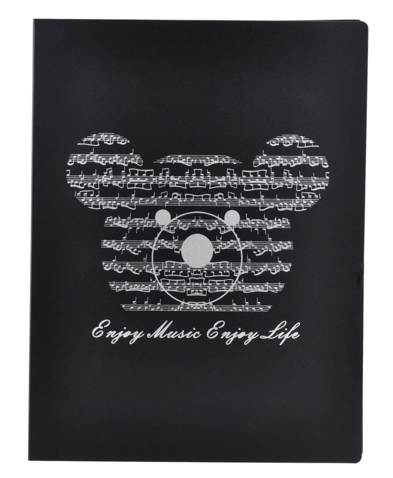 KingPoint Music File Folder A4 Size Sheet Music Folder Paper Documents Music Themed 40 Pockets Storage Folder - Image 1